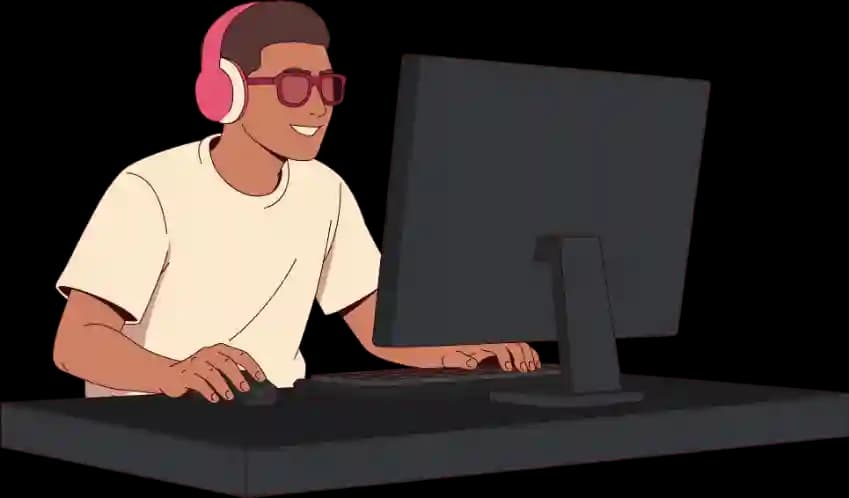 Streamer sedang bermain game